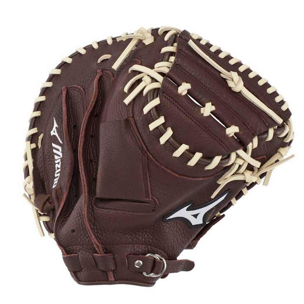 Mizuno Franchise Series 33.5" Férfi Catchers Mitt Kávé/Titán MID584270